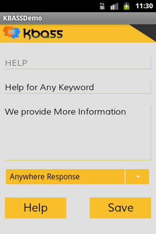 KBASS - An Auto SMS System Pro Screen 3