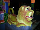 Lion Statue at the Temple