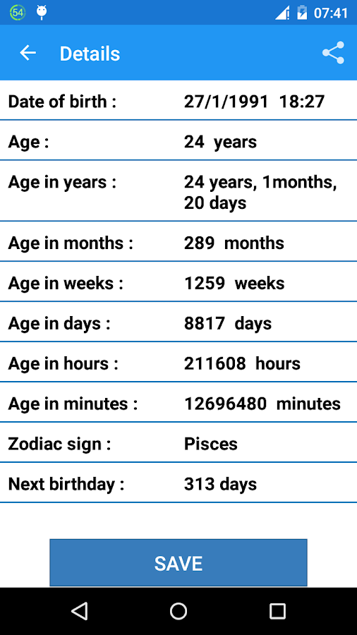 Age Calculator Android Apps on Google Play