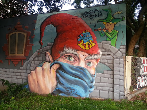 Mural Z Krasnalem