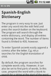 Spanish to English Screenshots 1