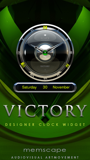 VICTORY Designer Clock Widget