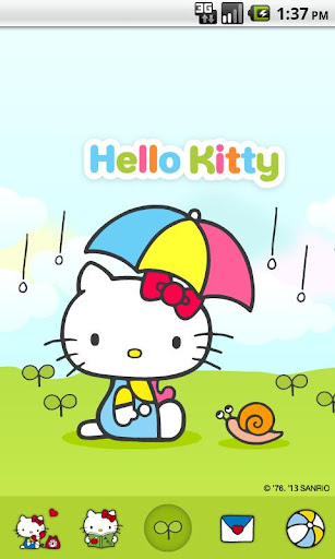 Hello Kitty Cool Rainy Theme