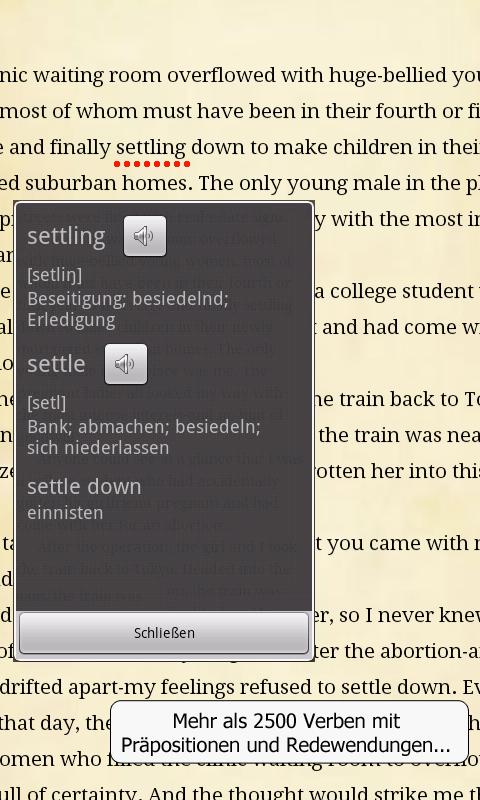 English Reader Pro Screen 3