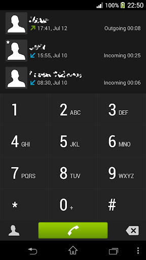 exDialer NXT 2 Dark theme