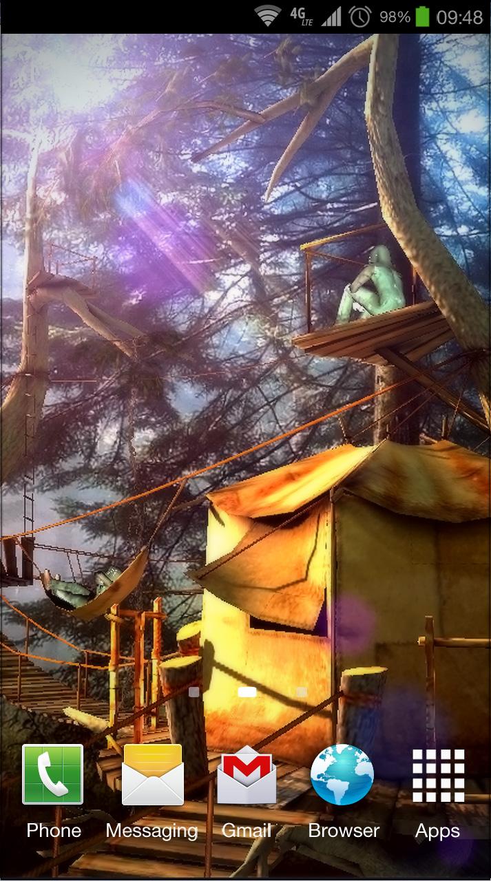 Android application Tree Village 3D Pro lwp screenshort