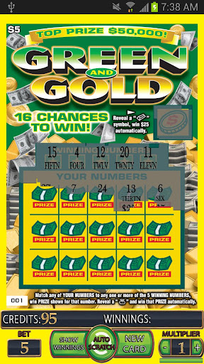 【免費紙牌App】== GREEN GOLD Scratch Card ==-APP點子