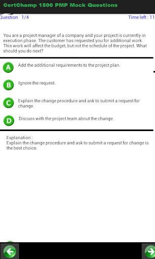 PMP 1500 Sample Questions