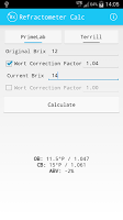 Refractometer calculator APK Ảnh chụp màn hình #1