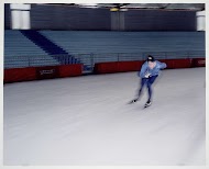 Dries ter Wal schaatst