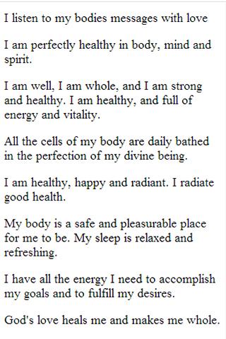 Personal Affirmations Mantras