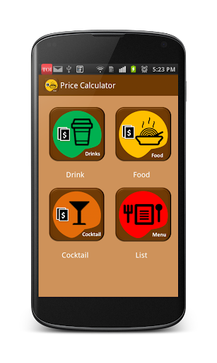 Food Drinks Price Calculator