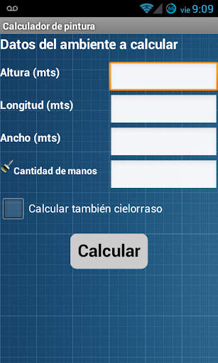 Calculador de Pintura