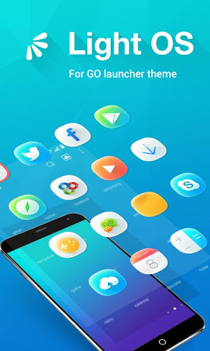 Light OS GO Launcher Theme