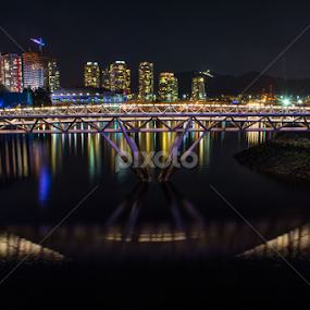 Olympic View in Vancouver by E.g. Orren - City,  Street & Park Night