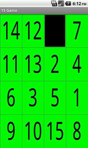 A 15 Puzzle Game