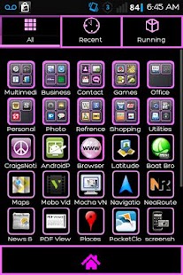 Lastest Black-N-Pink Go Launcher Theme APK