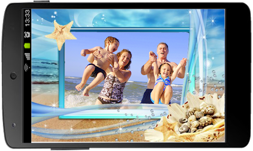 Summer Beach Photo Frame