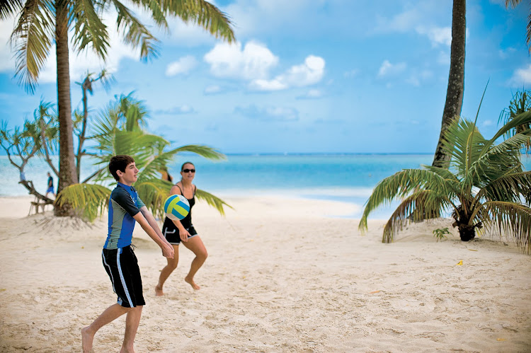 Beach fun: The Gauguin's Ambassadors of the Environment program introduces young travelers to the  natural wonders of French Polynesia.