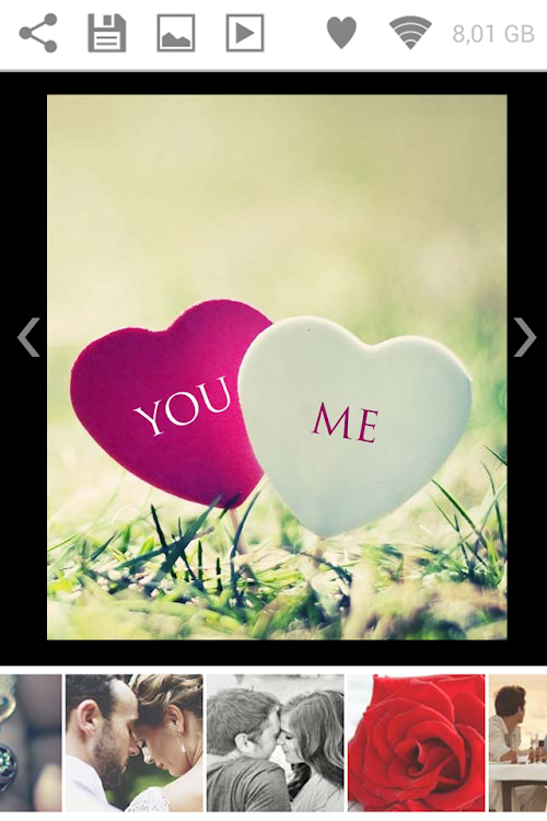 Android application Romantic Pictures for Whatsapp screenshort