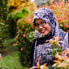 Hijab Girl by Kristal Jiwa - People Portraits of Women
