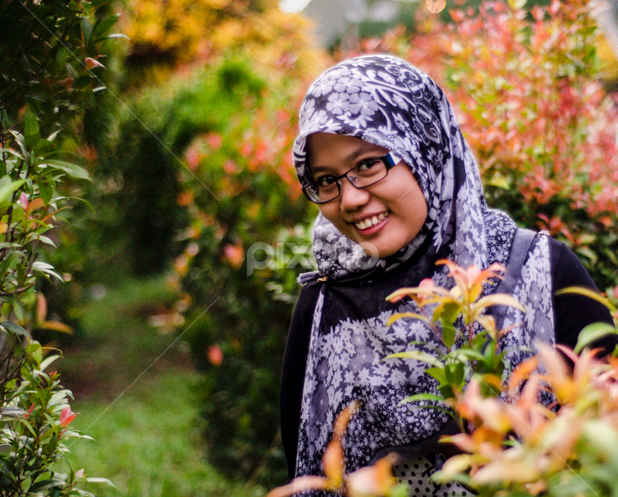 Hijab Girl by Kristal Jiwa - People Portraits of Women