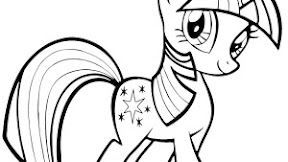 Kuda Poni Untuk Diwarnai ~ Gambar Mewarnai Rainbow Dash Untuk Anak PAUD dan TK