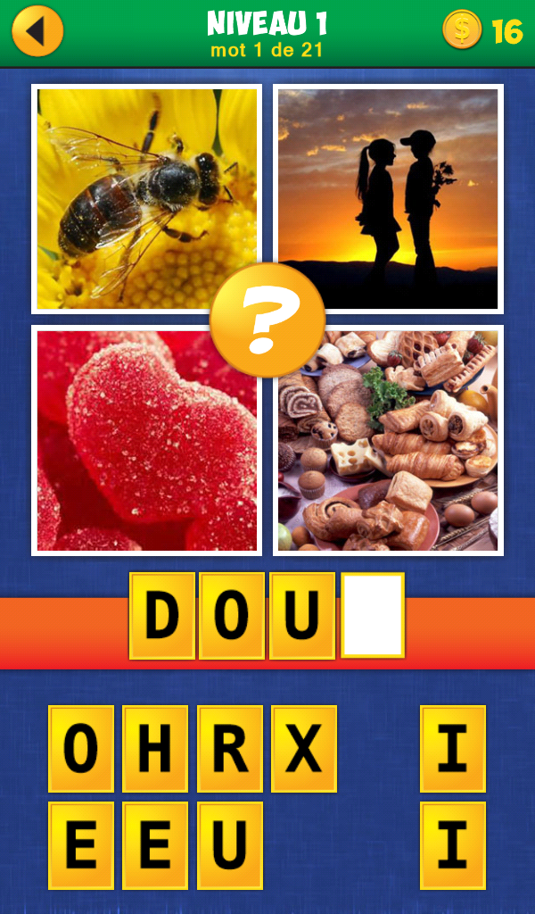 Android application 4 Pics 1 Word: Reloaded screenshort
