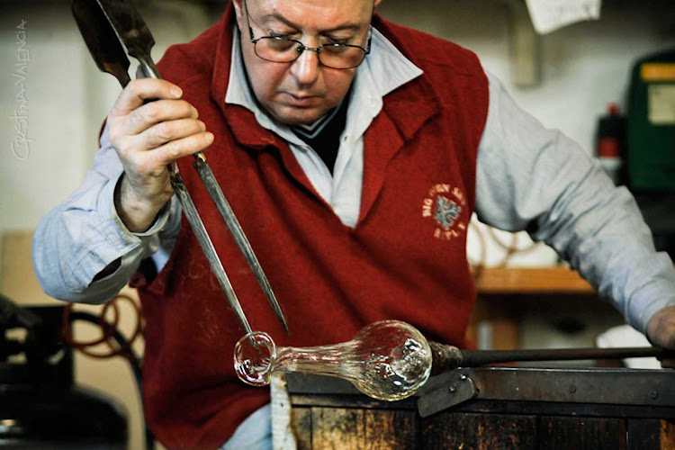 Craftsman in Murano, Venice, which has a centuries-old tradition of exquisite glass-making.