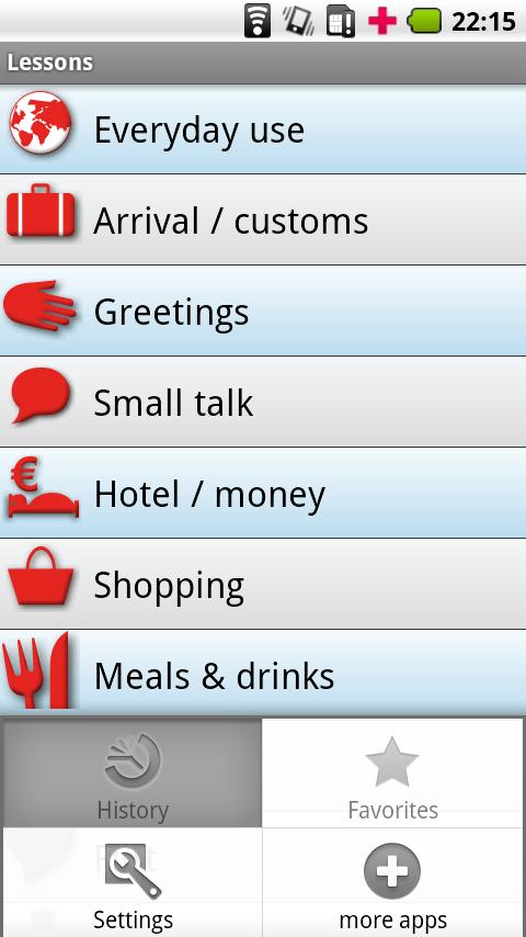 iSayHello English - Bavarian Screen 2