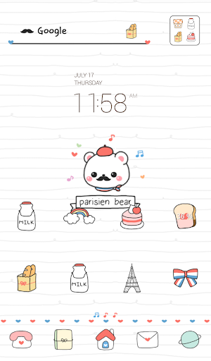 parisien bear dodol theme