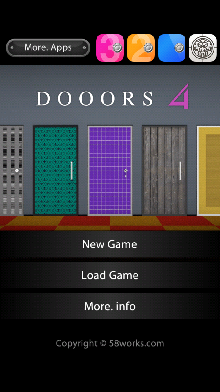 Android application DOOORS4 - room escape game - screenshort