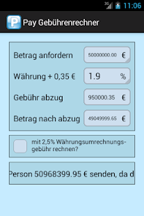 Pay Gebührenrechner Screenshots 3