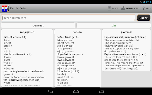 Dutch Verbs