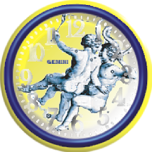 Gemini Zodiac Analog Clock 1.0