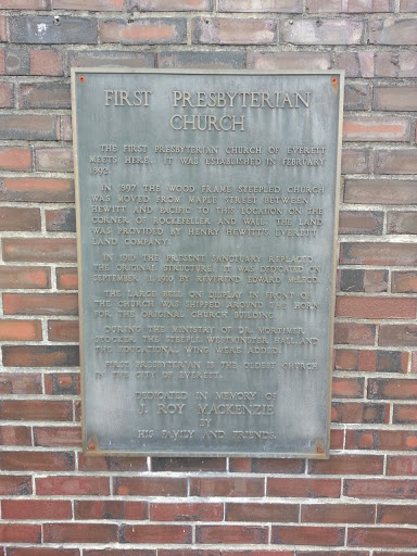 Historic First Presbyterian Church Plaque