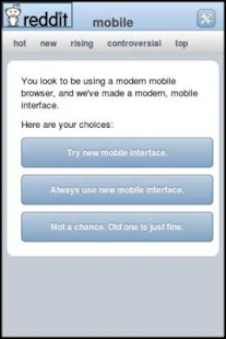 Reddit Mobile Website