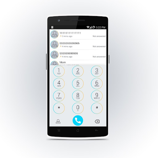 ExDialer Theme Minimal White