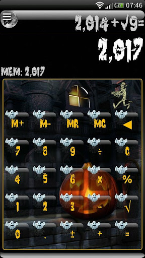 SCalc Halloween Theme