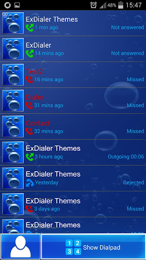 【免費個人化App】ExDialer蓝高清-APP點子