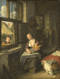 RIJKS: Cornelis Dusart: A Mother with her Children 1690