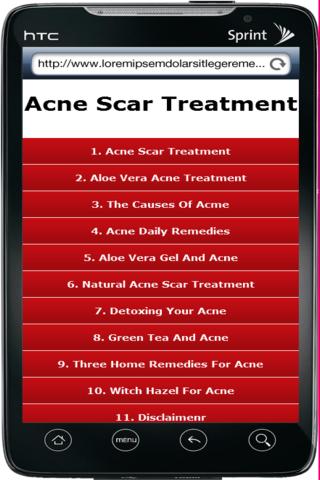 【免費健康App】Acne Scar Treatment-APP點子