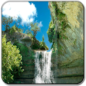 Summer waterfall logo