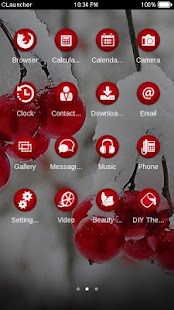 Snowy Cherry Theme Screenshots 1