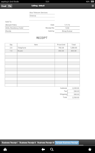 【免費商業App】Business Receipt-APP點子