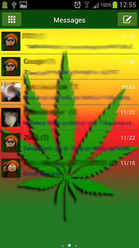 Weed Ganja Paid Go SMS THEME