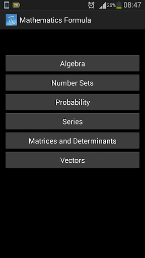 Mathematics Formulas