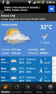 PH Weather screenshot for Android