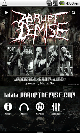 Abrupt Demise - Promo CD