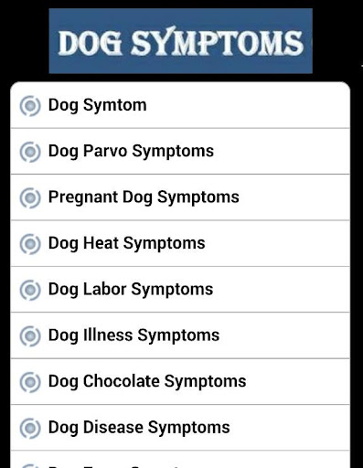 Dog Symptoms Cure